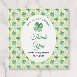 Our Lucky Charm St Patrick's Baby Shower フェイバータグ
