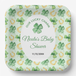 Our Lucky Charm St Patrick's Baby Shower ペーパープレート