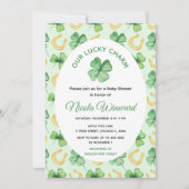 Our Lucky Charm St Patrick's Baby Shower 招待状 (正面)