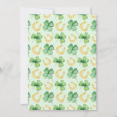 Our Lucky Charm St Patrick's Baby Shower 招待状 (裏面)