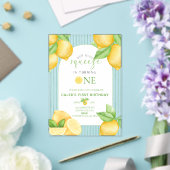  Our Main Squeeze Lemon 1st Birthday Invitation アクリル招待状 (インサイチュ (ウェディング))