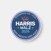 Our Make America Sane Again Harris Walz 2024 マグネット (正面)