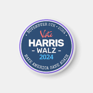 Our Make America Sane Again Harris Walz 2024 マグネット