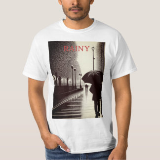 Our Men's Umbrellaとのスタイルで雨に耐える Tシャツ