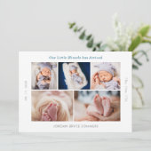 Our Miracle has Arrived Baby Announcement Card 招待状 (スタンド正面)