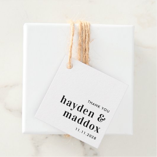 Our Moment編集可能カラー結婚式の引き出物ラベル フェイバータグ (インサイチュ)