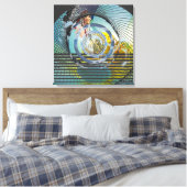 "Our Native Land" 24" x 24" キャンバスプリント (インサイチュ (寝室))