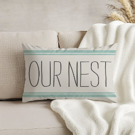 OUR NEST リバーシブル アクセントピロー