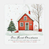 Our New Home First Home Photo Ornament  メタルオーナメント (正面)