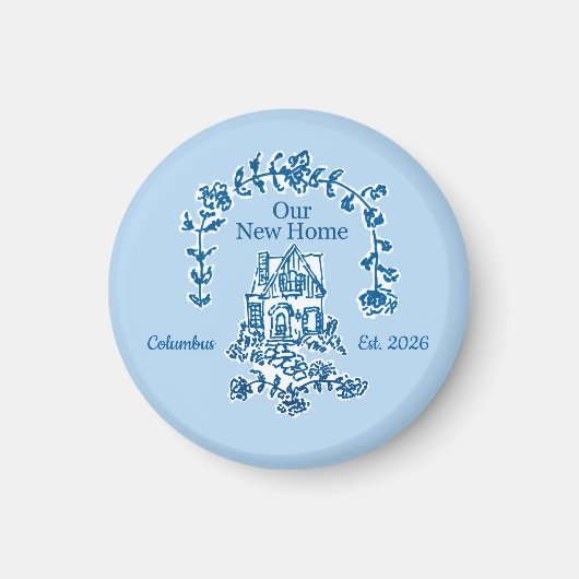 Our New Home graphic magnet マグネット (正面)