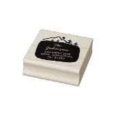 Our New House Address Announcement Mountain  ラバースタンプ (スタンプ)