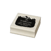 Our New House Address Announcement Mountain  ラバースタンプ (スタンプ)