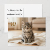 Our New Kitten Photo Announcement  ポストカード (正面/裏面)