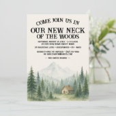 Our New Neck Of The Woods | Housewarming Party 招待状 (スタンド正面)