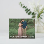 Our Next Chapter Begins Photo Save the Date 案内ポストカード (スタンド正面)