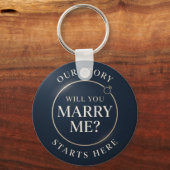 Our Next Chapter Personalized Love Keepsake キーホルダー (正面)
