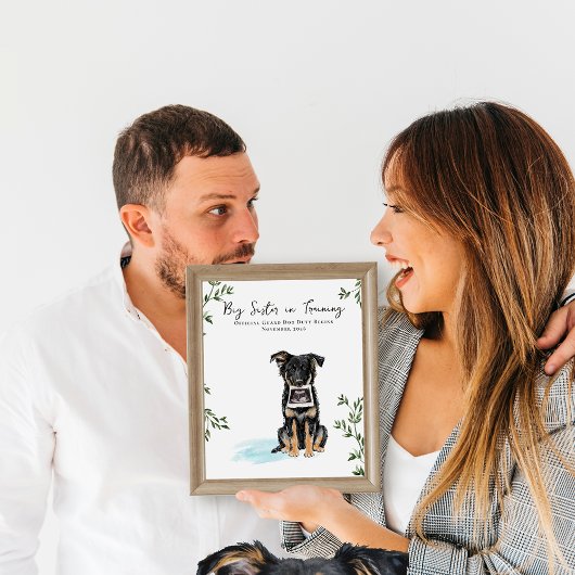 Our Pack Is Growing Dog Pregnancy Photo Prop ポスター