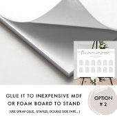 Our People お気に入りの Horizontal Seat Chart（横向き座席表）の看板 ポスター