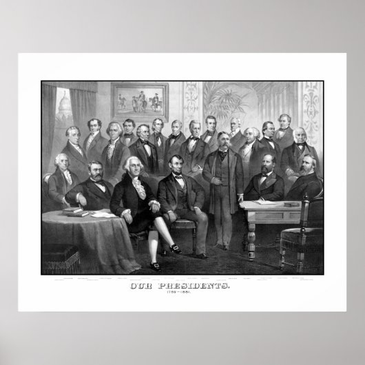 Our Presidents 1789 - 1881 ポスター (正面)