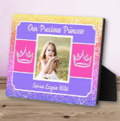 Our Princess photo Tabletop Plaque with Easel フォトプラーク