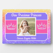 Our Princess photo Tabletop Plaque with Easel フォトプラーク (正面)