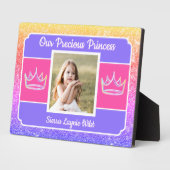 Our Princess photo Tabletop Plaque with Easel フォトプラーク (側面)
