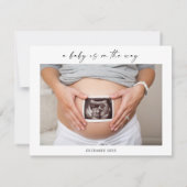 Our Ray of Sunshine Baby Announcement Card サンキューカード (裏面)