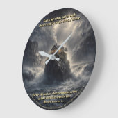 Our refuge & strength ラージ壁時計 (傾斜)