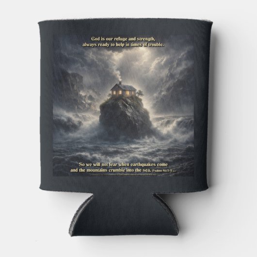 Our refuge & strength 缶クーラー (正面)