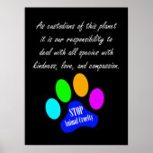 Our Responsibility Poster (black) ポスター (正面)