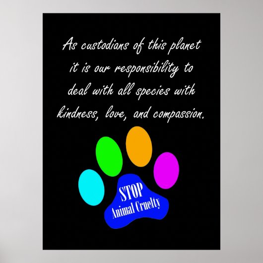 Our Responsibility Poster (black) ポスター (正面)