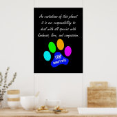 Our Responsibility Poster (black) ポスター (キッチン)