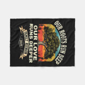 Our Roots Run Deep Family Reunion 2025 Gift  フリースブランケット (正面(横))