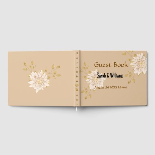 Our Rose Gold Wedding guest book ゲストブック (全面)