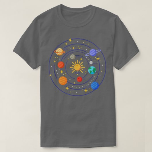 Our Solar System Science Education - Cosmology Con Tシャツ (デザイン正面)