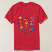 Our Solar System Science Education - Galaxy Space  Tシャツ (デザイン正面)