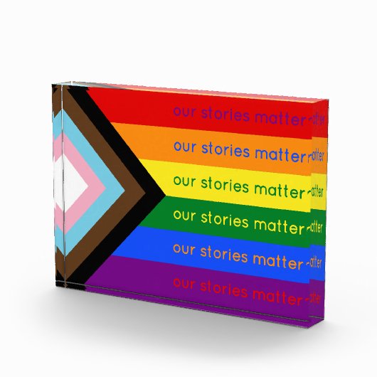 Our Stories Matter Gay Pride Intersection Rainbow フォトブロック (右)
