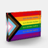Our Stories Matter Gay Pride Intersection Rainbow フォトブロック (左)