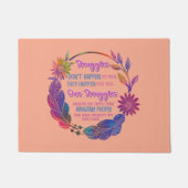 Our Struggles Shape Us Into The Amazing People ドアマット (正面)