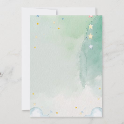 Our Sweet Baby Has Arrived 招待状 (裏面)