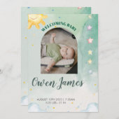 Our Sweet Baby Has Arrived 招待状 (正面/裏面)