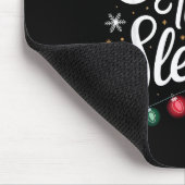 Our Team Sleighs Christmas Lights 赤いサンタ帽子 Xm マウスパッド (コーナー)