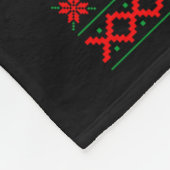 Our Team Sleighs Christmas Reindeers Santa's Long  フリースブランケット (角)