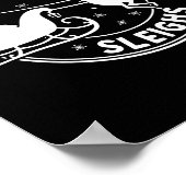 Our Team Sleighs Christmas Reindeers Santa's Long  ポスター (角)