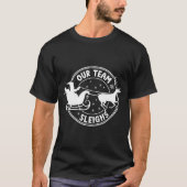Our Team Sleighs Christmas Reindeers Santa's Long Tシャツ (正面)