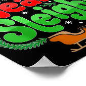 Our Team Sleighs Christmas Reindeers Santa's Worke ポスター (角)