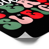 Our Team Sleighs Christmas Reindeers Santa's Worke ポスター (角)