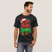 Our Team Sleighs Christmas Reindeers Santa's Worke Tシャツ (正面フル)