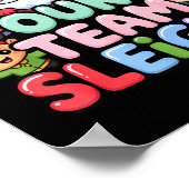 Our Team Sleighs Christmas Santa And Xmas Party Sq ポスター (角)