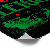 Our Team Sleighs Funny Christmas Work Team Holiday ポスター (角)